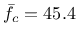 $\bar{f}_c=45.4$