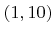 $ (1,10)$