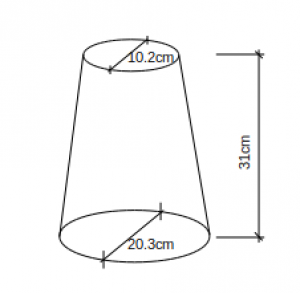 Fig.1: The geometry of Abrams cone slump test